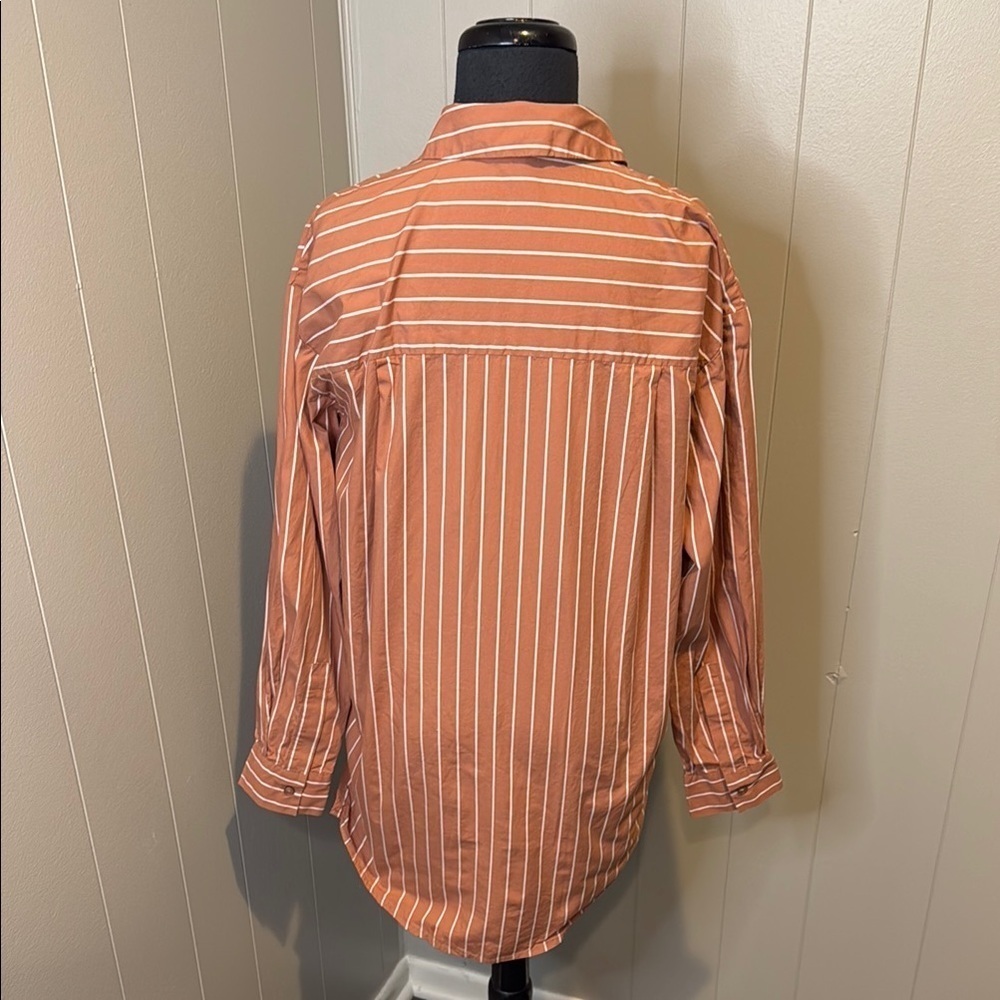 E A New Day Target Women’s Small Striped Button Down Shirt - Picture 4 of 5
